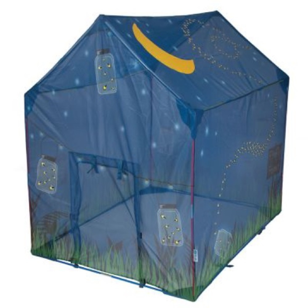 Glow N' The Dark Firefly House Tent. 50" x 40" x 50"